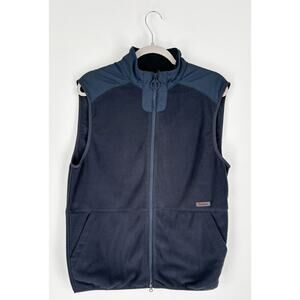 Barbour Country Zip Up Fleece Gilet Vest Mens Size Small Blue New